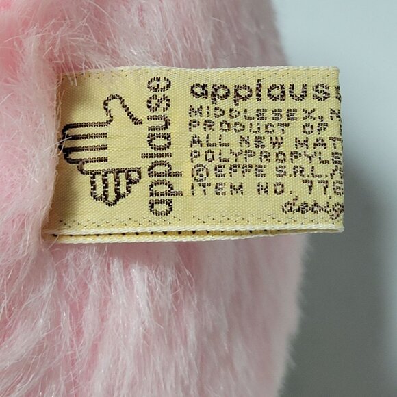 Vintage Applause Diane Pink Cat 9 inch Plush Chubby Kitty Stuffed Animal Toy - Picture 10 of 12